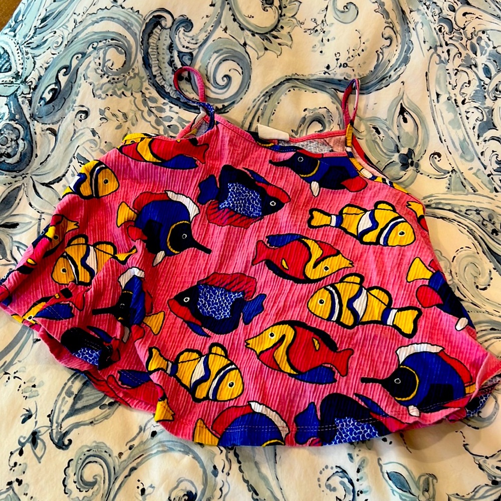 Cute spaghetti strap flowy top